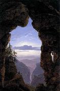 Karl friedrich schinkel The Gate in the Rocks oil painting